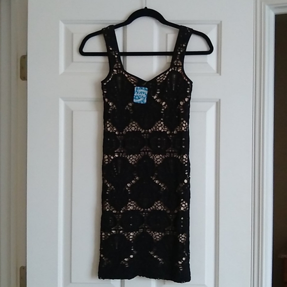 FREE PEOPLE Medallion Slip Body Con Lace Dress - Picture 5 of 6